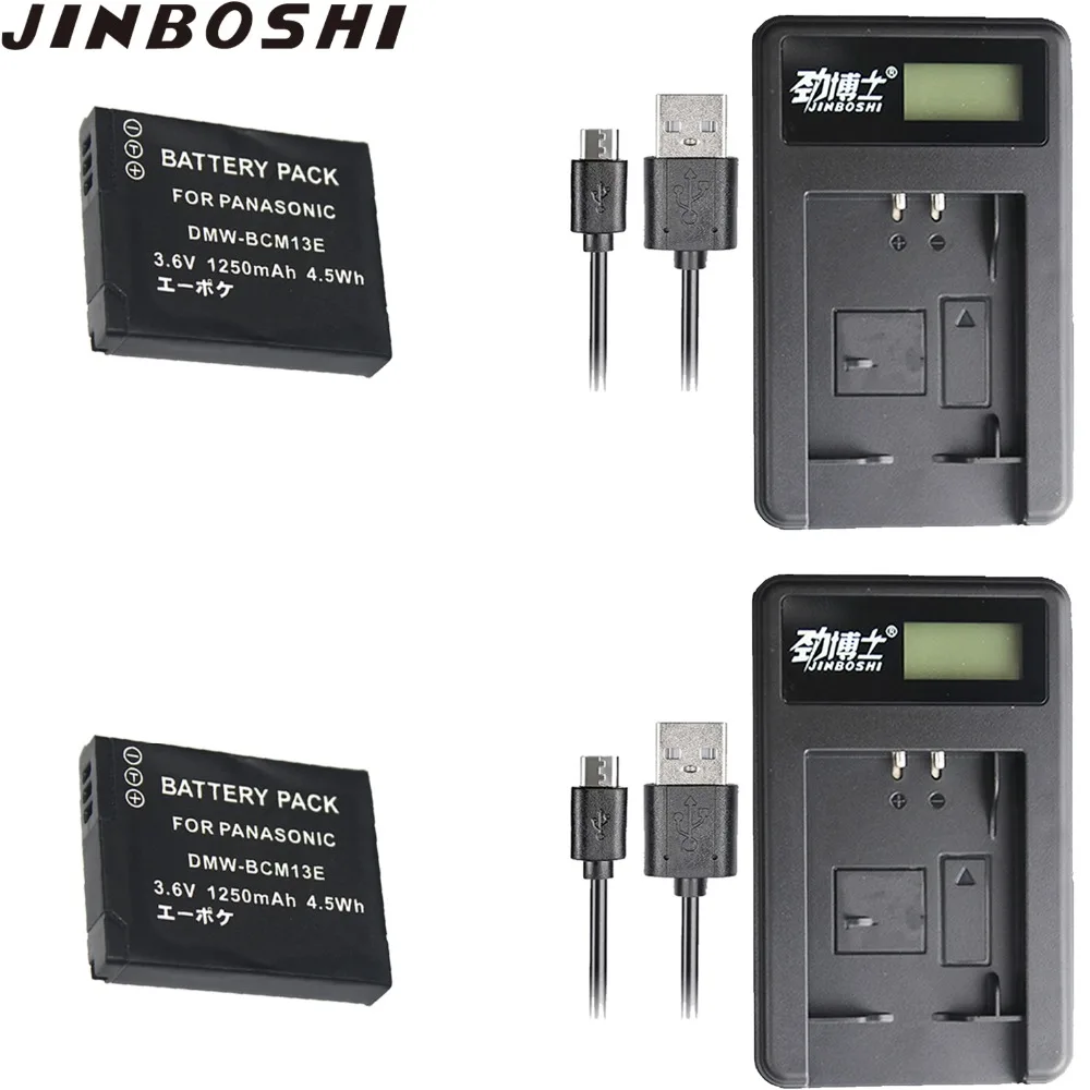 2 шт. DMW BCM13E Батарея+ 2X USB Зарядное устройство для цифрового фотоаппарата Panasonic DMW-BCM13, DMW-BCM13E, DMW-BCM13PP и Lumix DMC-ZS27, DMC-ZS30, DMC-ZS35
