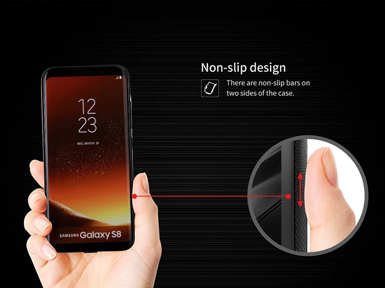 Nillkin Магнитная функция волшебный чехол для Samsung Galaxy S8 S8 плюс анти-отпечатков пальцев термополиуретановая накладка на заднюю панель из матовой Защитные чехлы для мобильных телефонов