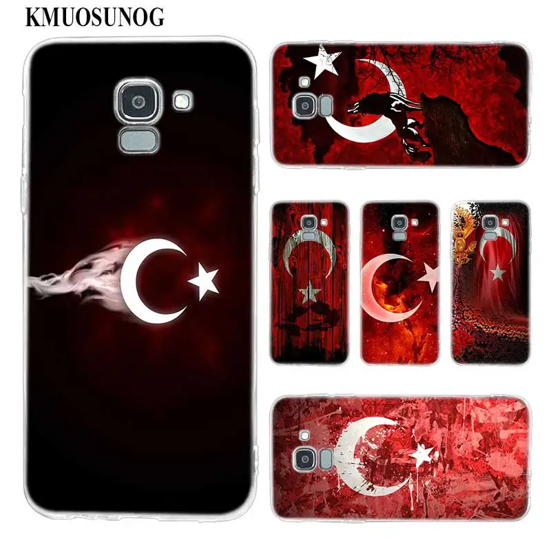 

Transparent Soft Silicone Phone Case Turkey Flag For Samsung Galaxy j8 j7 j6 j5 j4 j3 Plus 2018 2017 Prime