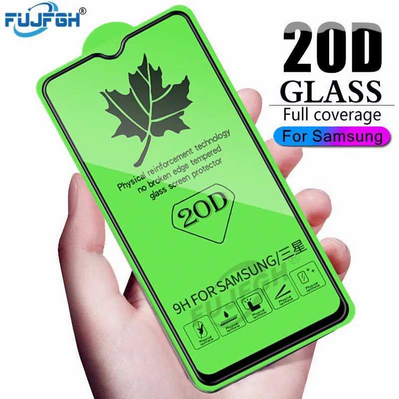 

20D Full Curved Screen Tempered Glass For Samsung Galaxy J4 J6 A8 Plus A7 2018 M10 20 Protector Glass For A9 2019 A30 50 70 A8S