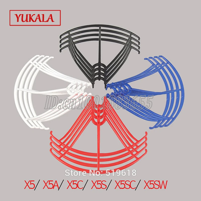 

Cuchillas Marco Syma X5 X5C X5 X5SC X5SW Luminous White Red Blue Black Protectores Accesorios Drone RC Quadcopter Repuestos
