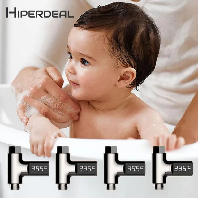 HIPERDEAL New Baby LED Digital Shower Temperature Display Water Thermometer Monitor Self-Powered 18Jan15 Drop Ship F