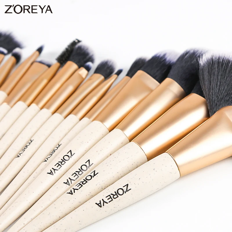 ZOREYA Makeup Brush Set 16pcs Premium Make Up Brushes Powder Foundation Fan Eyeshadow Blending brush New
