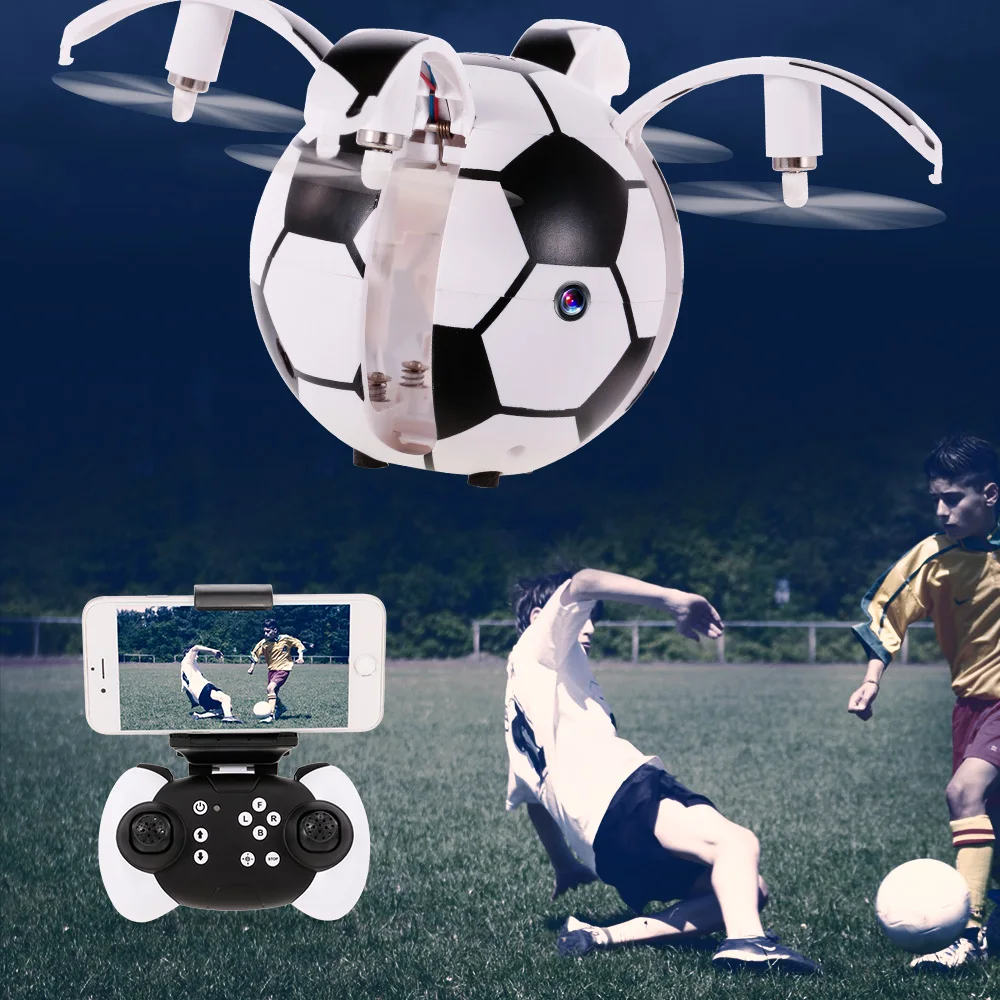 

Goolsky RC Drone with Camera 720P Wifi FPV Football Soccer Altitude Hold G-sensor RC Quadcopter for Beginner RTF Dron