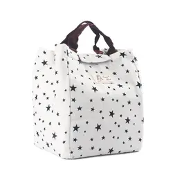 ABDB сумка для обеда, хорошо Изолированная и водоскользящая сумка для рук с крючком и петлей (звездный узор)