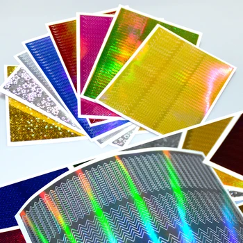 

8 Sheets/Set Laser Nail Art Striping Tape Line Sticker Set For Adhesive Nails Decorations Shining Tip Manicure Tool