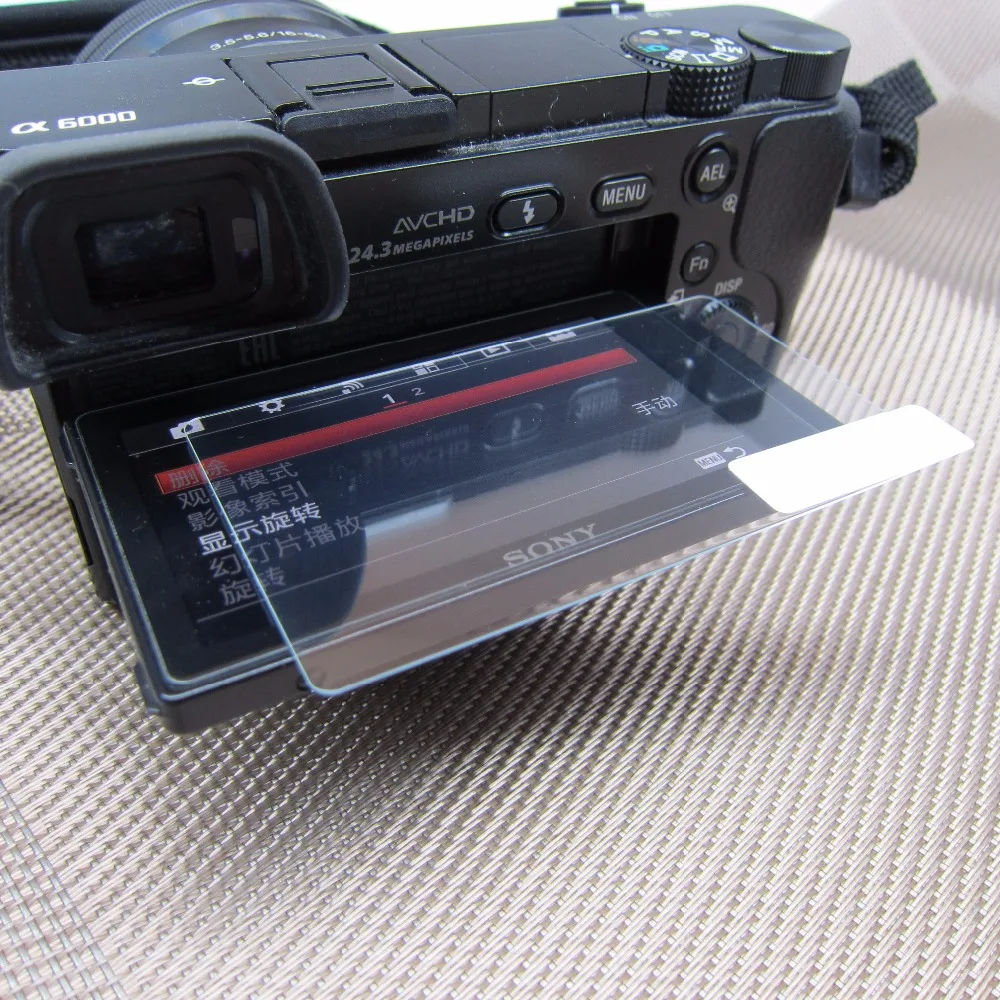 

2Pcs Tempered Glass for Sony A6000 A6300 A5000 LCD Screen For Sony DSLR Alpha Nex-7 NEX-6 NEX-5 0.33mm 2.5DScreen Protector