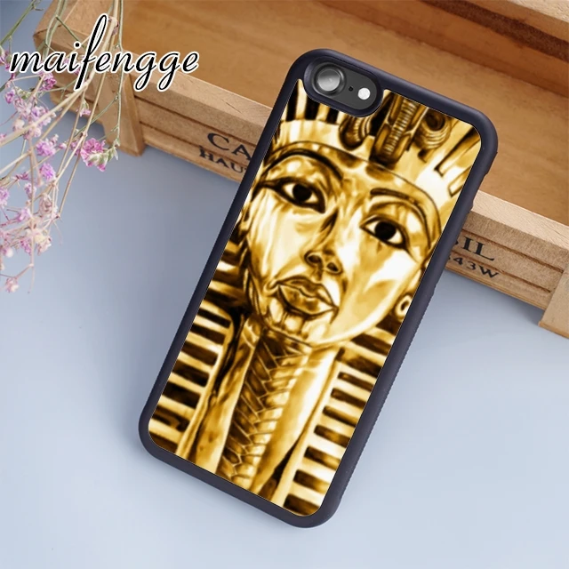 Maifengge золотистый чехол для телефона в египетском Египте iPhone 5 6s 7 8 plus 11 12 Pro X XR XS max