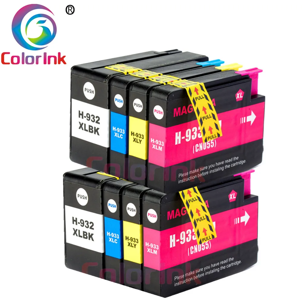 Чернильный картридж ColorInk 932 933 для принтера HP 932XL 933XL Officejet 6100 6600 6700 7110 7610 7612 7510