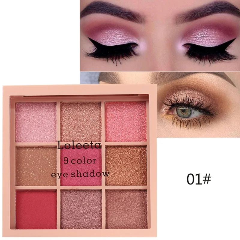 Eyeshadow Palette Long-lasting Shiny Anti-water Smudge-proof Shimmer Matte Eye Shadow Cosmetic