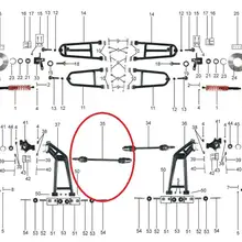 Задний правый приводной вал Подходит для KINROAD 1100 багги/XT1100 GOKART