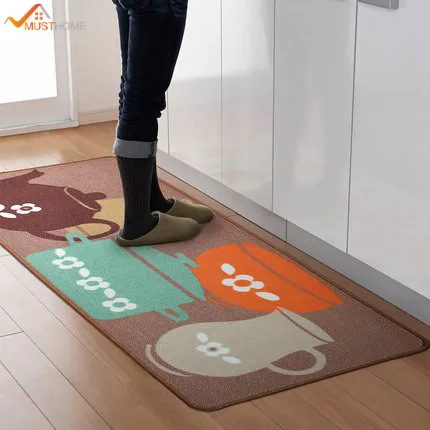 50*120cm area rug kitchen High quality Non slip Waterproof kitchen rugs