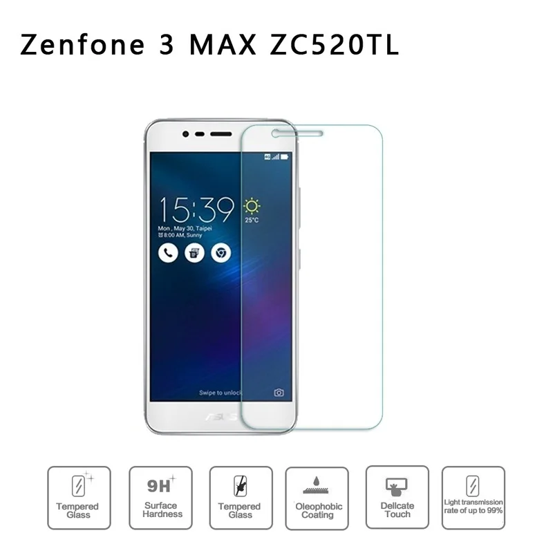2 шт. закаленное стекло для Asus Zenfone 3 Max X008D X008 Защитное стекло для ASUS ZenFone 3 Max ZC520TL ZC520 TL защита экрана