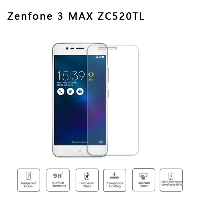 Закаленное стекло для Asus Zenfone 3 Max X008D X008 2 шт. защитное на ASUS ZenFone ZC520TL ZC520 TL защита
