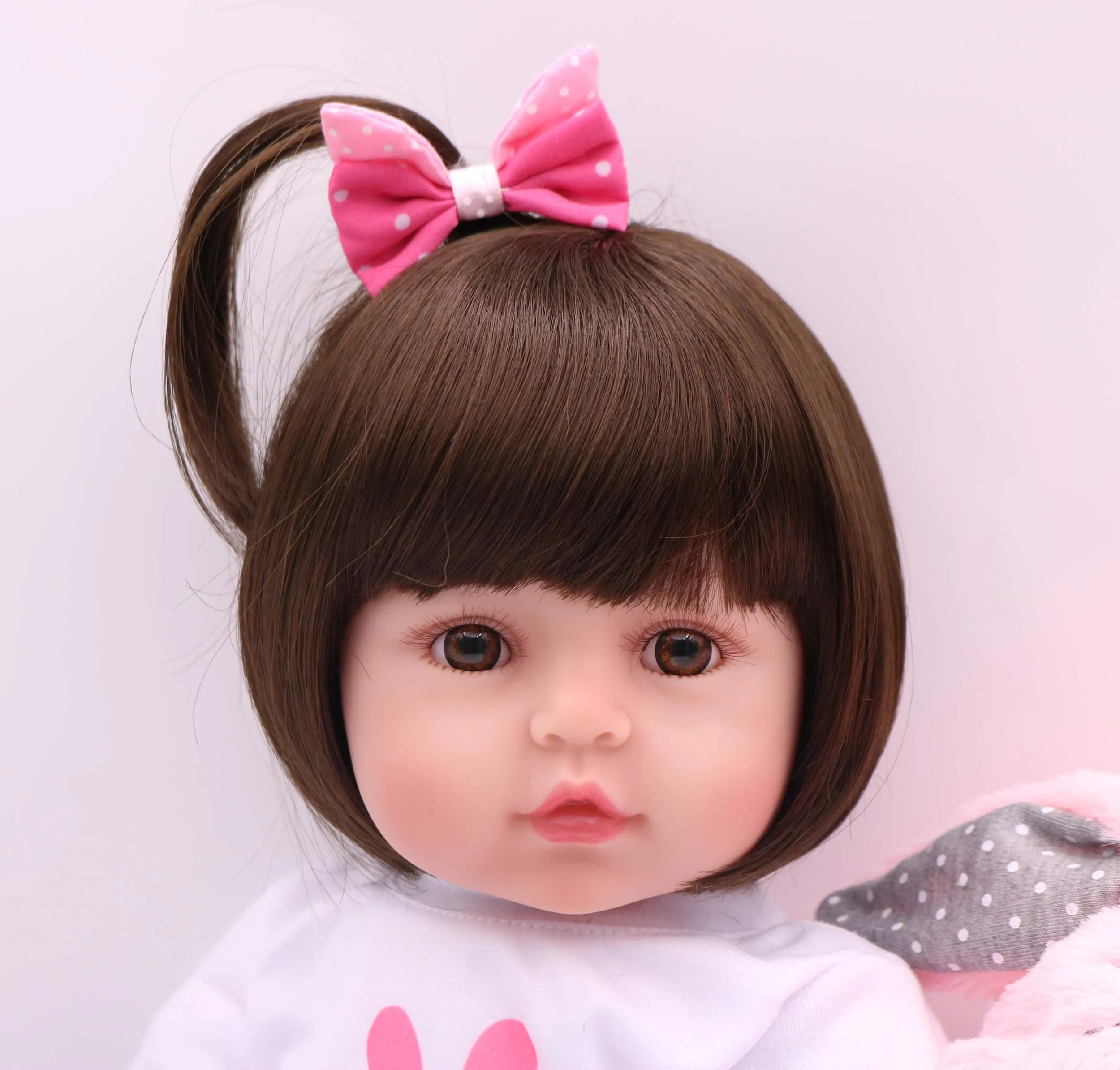 Reborn Dolls de Silicone девушка тело 47 см Очаровательная кукла игрушки для девочек boneca Baby Bebe Кукла День рождения/Рождественский подарок