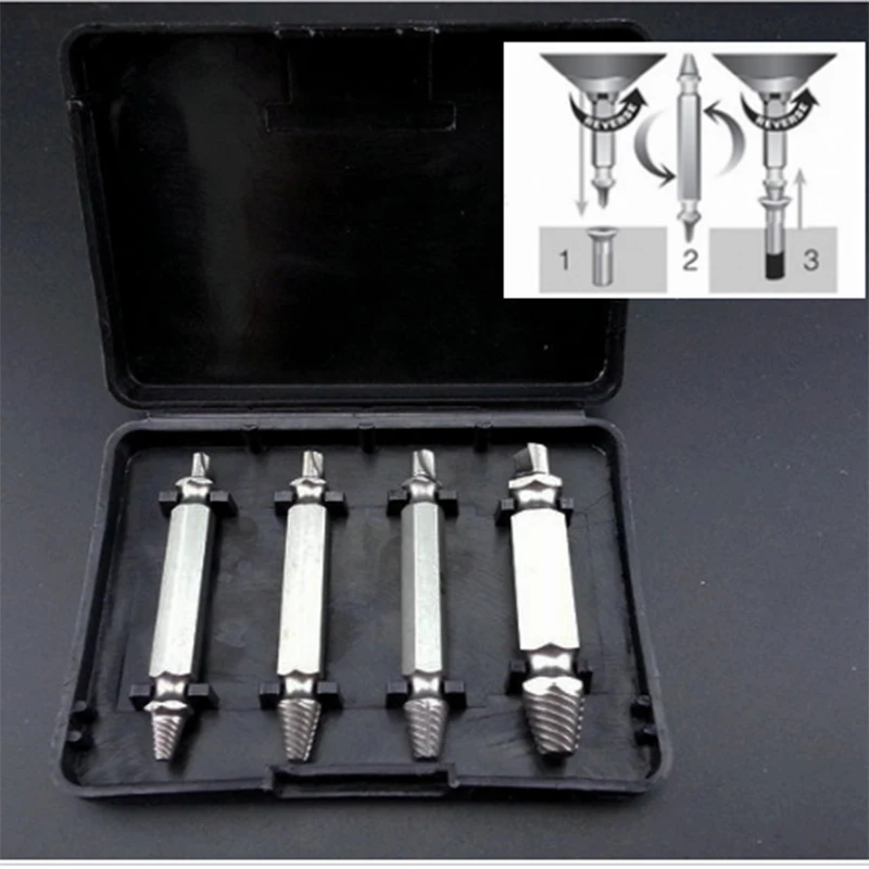 

4pcs/ Set Multi Screwdriver Tool Set Hand Tools Toolbox Brand Gator Grip Extractor Torx Screwdriver Kit with pc box