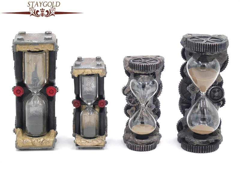 

STAYGOLD Vintage Glass Hourglass Wedding Decoration Sandglass Countdown Clock Timer Sand Hourglass Reloj De Arena Resin & Glass