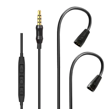 

High Quality Earphone Upgrade Cable for SENNHEISER IE80 IE8 IE8I with mic headset line For Huawei Android Samsung