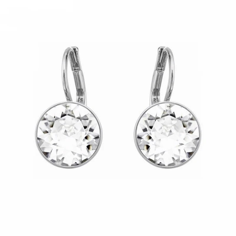 

Best Quality Bella Piercing Earrings Made with Swarovski Elements Clear Crystal from Swarovski Bijoux Women Christmas Gift