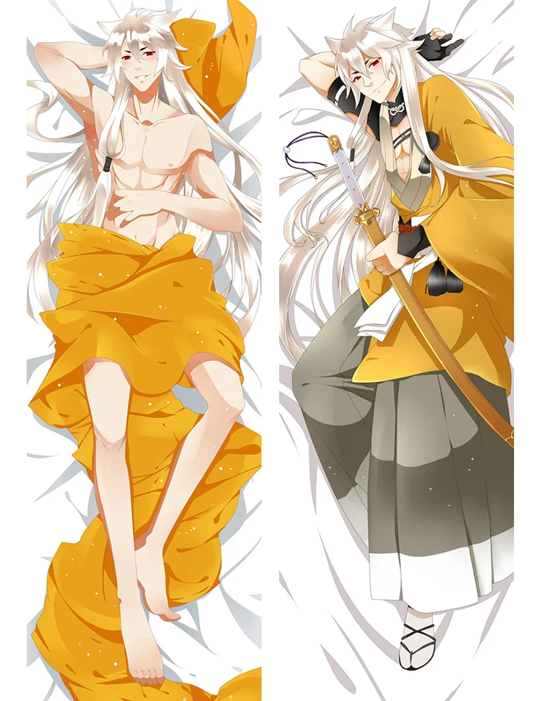 Август аниме Touken Ranbu Online Izuminokamikanesada& kogitsunemaru Dakimakura тела подушку Чехол Крышка обнимающаяся Подушка Чехол s - Цвет: 611026