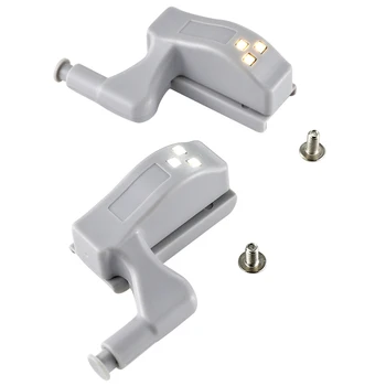 

10 Pcs Inner Hinge LED Under Cabinet Light Universal Wardrobe Light Sensor Inner Hinge Lamp For Cupboard Closet Kitchen