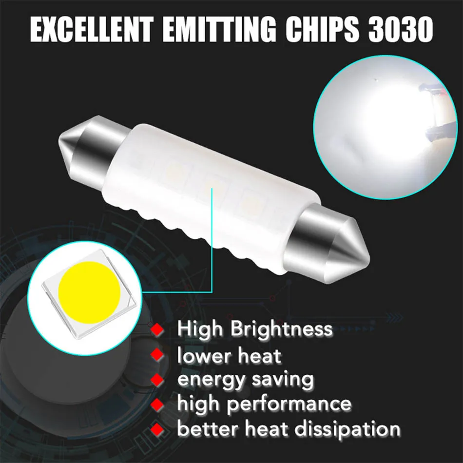 C5W C10W Car Led Signal Lamp (2)