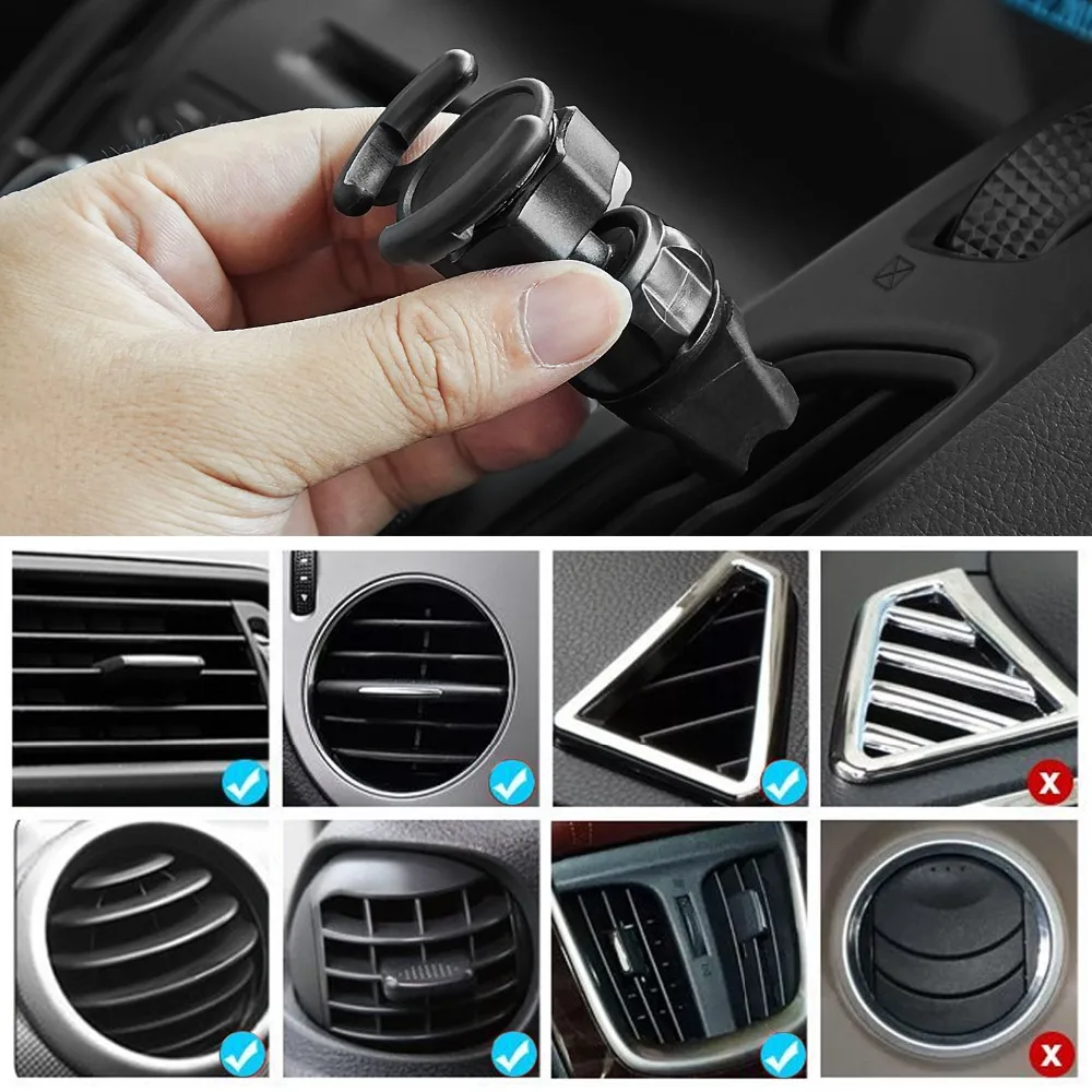 

JXSFLYE 360 degree Fashion Mobile Phone Holder Universal Smartphone Bracket Vehicle Navigation Rack Outlet Smartphone Support