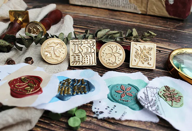  moodtape personality stamp wood wax seal stamp for DIY Gift / Invitation album Decorative stamp mus - 33030286720
