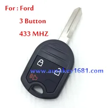 Car Key For Ford Edge Remote Control 3Button 315MHZ//433MHZ For Car Ford Free Shipping