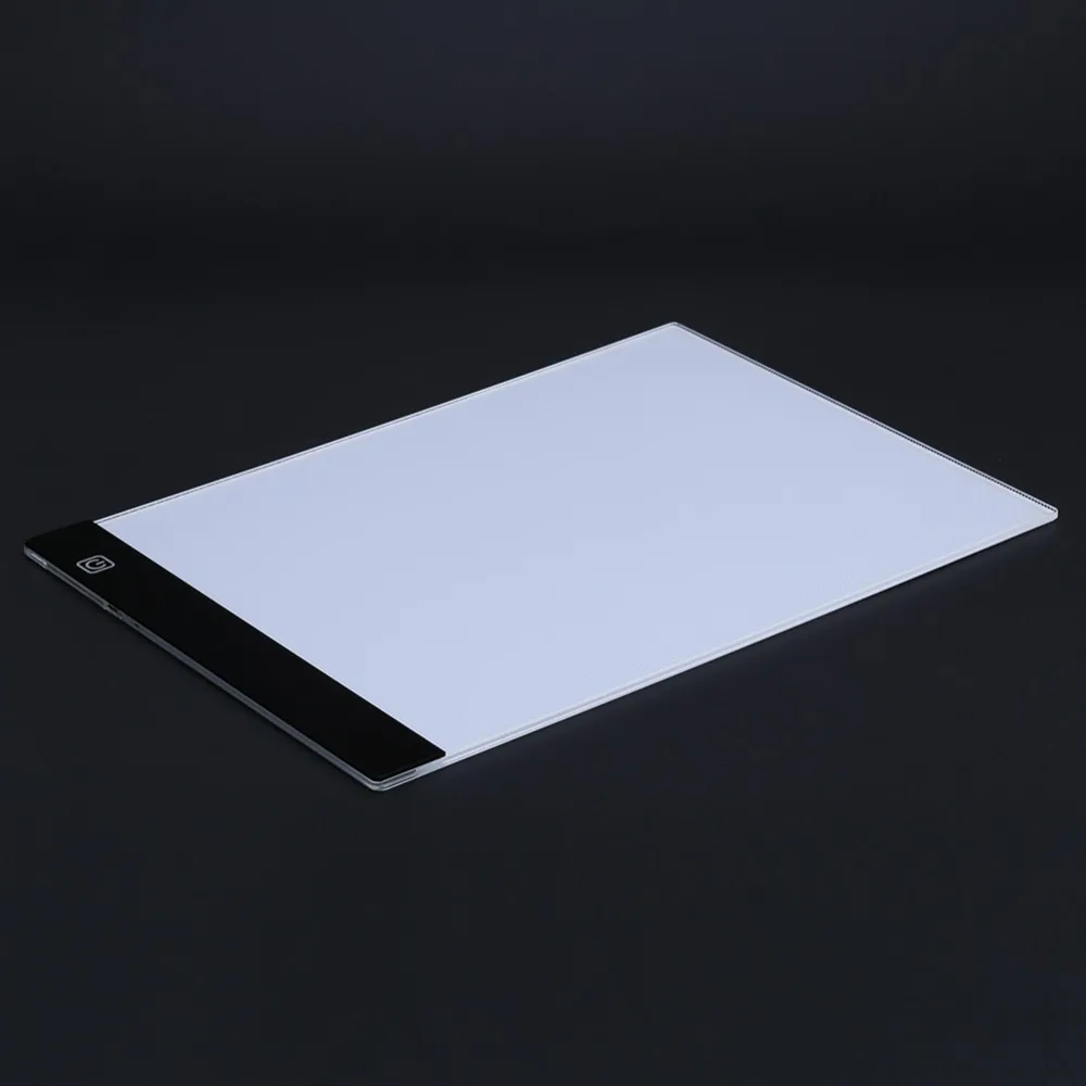 Цифровые планшеты с регулируемой яркостью ультра тонкий 3,5 мм А4 светодиодный светильник для планшета с диамонтом тонкий художественный трафарет для рисования, светильник, коробка