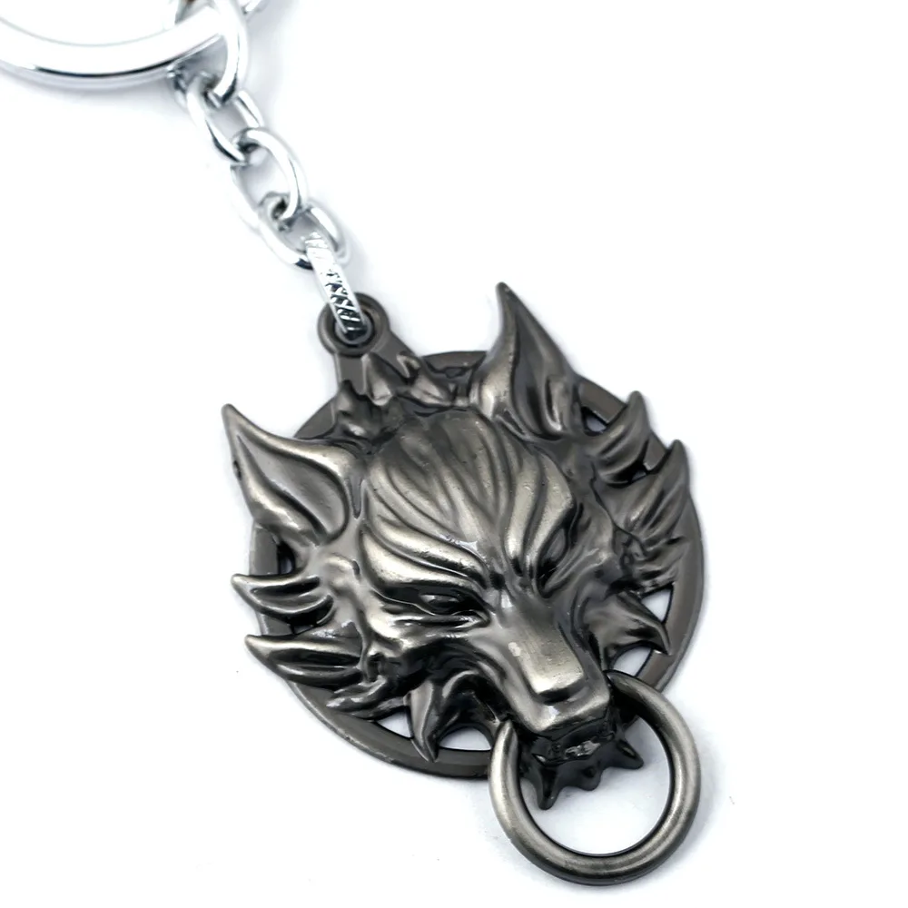 5 видов аниме Финал &quotFantasy Wolf&quot модель головы Брелок Панк Сплав Металл Chaveiro для