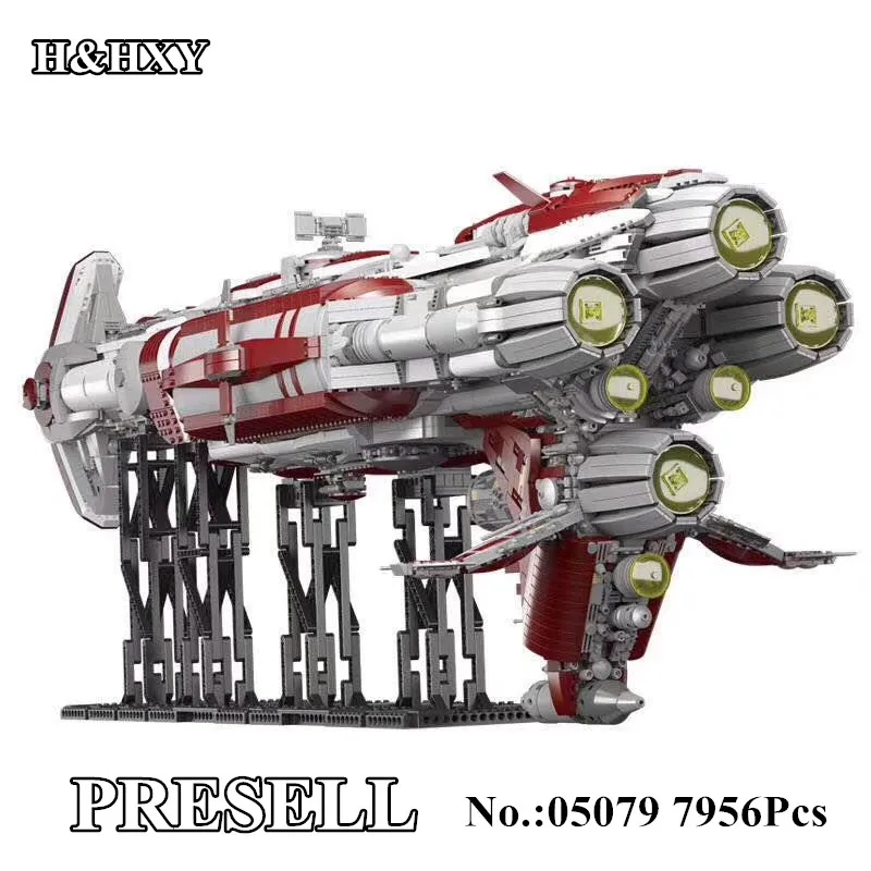 

H&HXY 05079 7956Pcs Genuine Star Plan Wars Series The MOC Zenith Old Republic escort cruiser Set Building Blocks Bricks DIY Toys