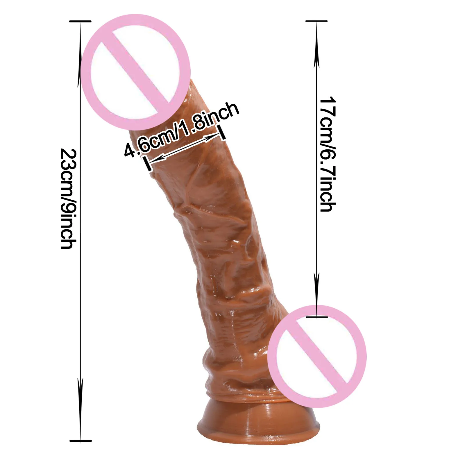 9 inch Big Silicone Dildo Realistic Penis Odorless Dildo Strong Suction Cup Dick Safe and Health Sex Toy for Woman