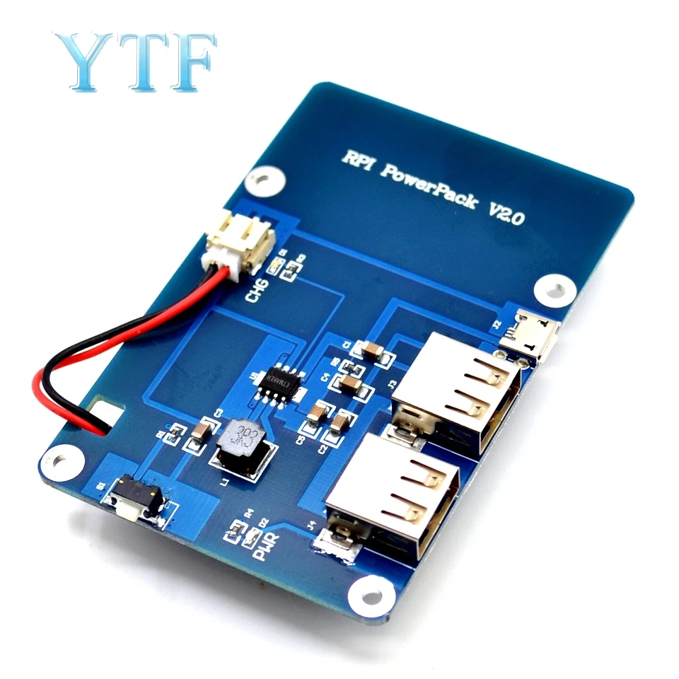 

No battery version Lithium Battery Pack Expansion Board Power Supply with Switch for Raspberry Pi 3,2 Model B,1 Model B+