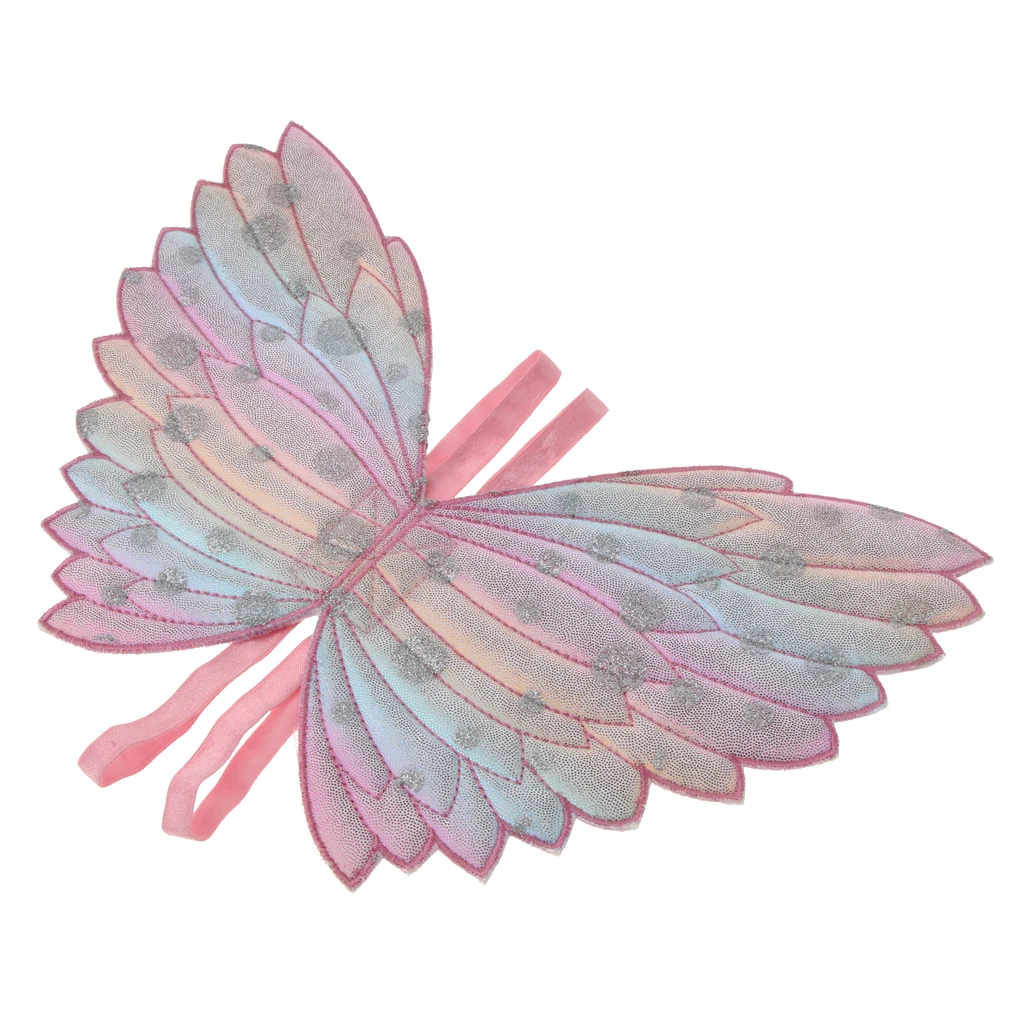 Kids Girls Butterfly Wings Fairy Cape Funny Dress Party Costume Accessories
