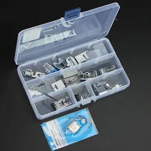 15 teile/satz Fuß Set Nähmaschine Für die Größe von Haushalts Nähmaschine Mit Box 17,5x10x6,89×3,94×2,2 cm