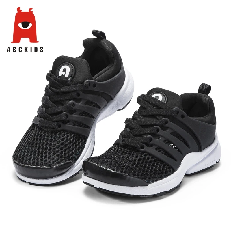 

ABC KIDS 2019 summer black solid color net mesh breathable children's comfortable running sports shoes