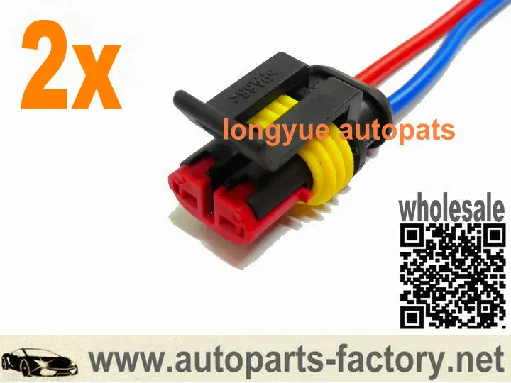 longyue 2pcs Connector Wiring Harness Accessories For Coolant Sensor