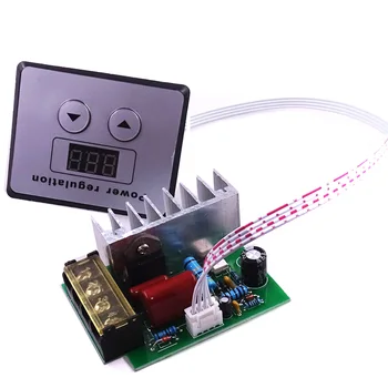 

4000W Numerical Control Silicon Power Electronic Digital Voltage Regulator Dimming Speed and Temperature Adjustment with display