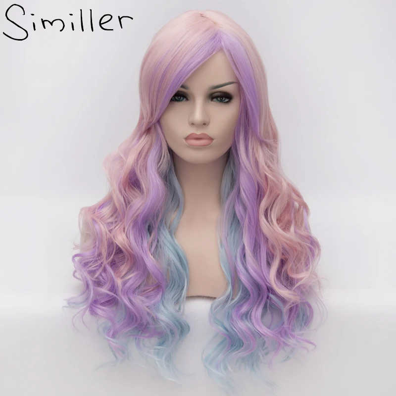 Aliexpress.com : Buy Similler Long Curly Girls Ombre Hair ...