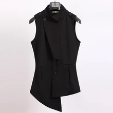 Модный тренд Мужская Марка индивидуальный самосовершенствование стилист в Корейском стиле Танцы Длинная ветровка жилет куртка