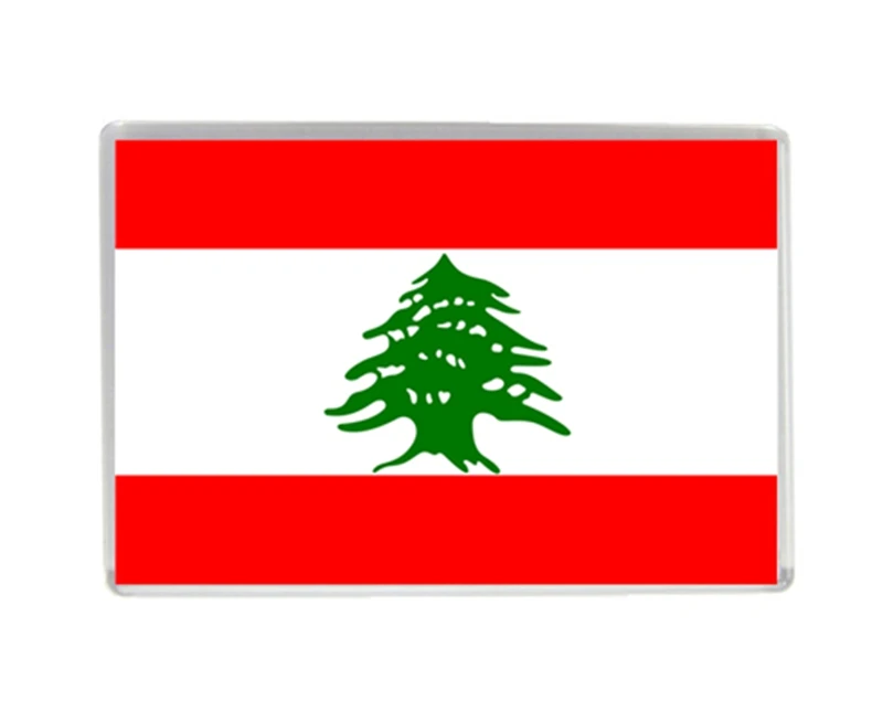 Lebanon National Flag Quality Acrylic Fridge Exquisite Tourism