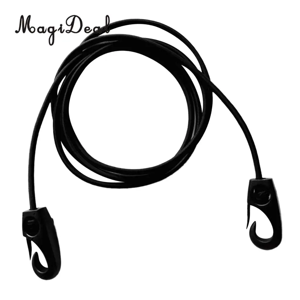 

MagiDeal Durable 185cm/73" 5mm Black Elastic Shock Cord Bungee Rope Marine Kayak Canoe Dinghy Boat Gear Tool Accessories