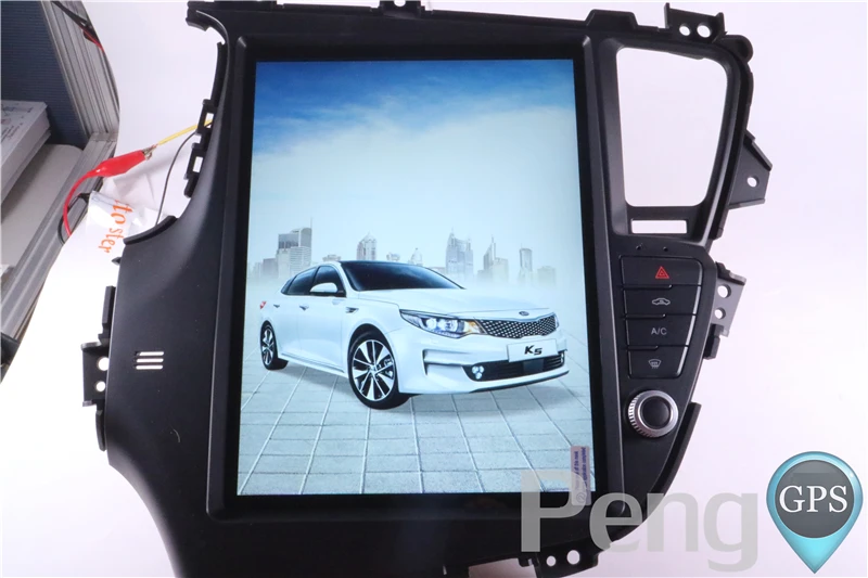 Cheap Tesla Style 12.9 Inch Android 6.0 Car GPS Navigation DVD Player for KIA K5/Optima 2010-2013 Left Hand supports Seat Heating 7