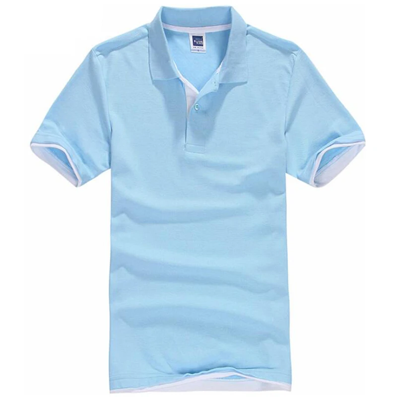 Дизайнерская футболка с коротким рукавом, Мужская Летняя Повседневная Однотонная футболка, высокое качество, хлопковые трикотажные футболки для гольфа, тенниса, свободная брендовая одежда