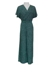 Female Boho Elastic Waist Casual Loose Nine-point Print Jumpsuit Womens Polka Dot Romper Ladies Summer Holiday Wide Leg Jumpsuit Female Boho Elastic Waist Casual Loose Nine-point Print Jumpsuit Womens Polka Dot Romper Ladies Summer Holiday Wide Leg Jumpsuit