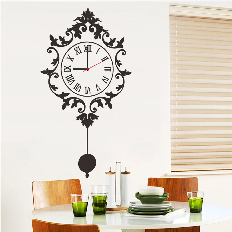 

DIY clock Wall clock decorative clock posted 2017 top fashion new free shipping Modern clock watch Wall Stickers