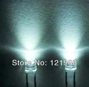 

100PCS Free shipping White 3mm led 1.5Hz single blinking diodes 90s/min 6000-7000K