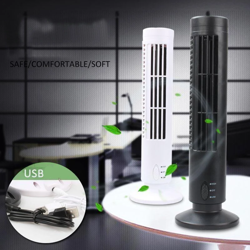 USB leafless вентилятор мини башня Электрический вентилятор вертикальный кондиционер вентилятор Настольный холодный вентилятор