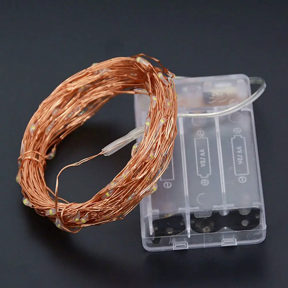 2M 5M 10M Copper Silver Wire AA Battery LED String lights Waterproof Holiday lighting Fairy Christmas Wedding Party Decoration 2M 5M 10M Copper Silver Wire AA Battery LED String lights Waterproof Holiday lighting Fairy Christmas Wedding Party Decoration